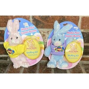The Toy Group Inc. Bunny Works Make Your Easter Bunny Kit Vtg 2007 Set Of 2
